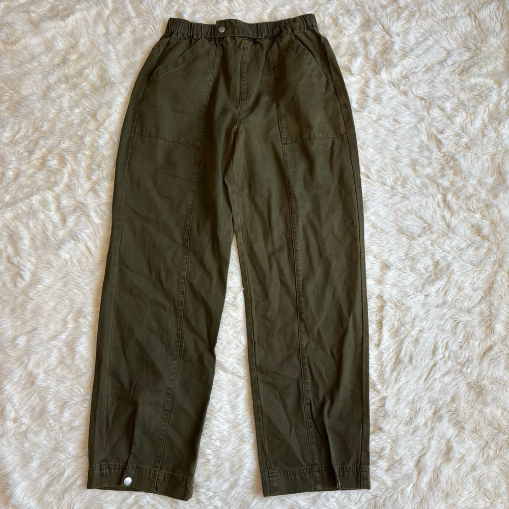 Forever 21 Relaxed Green High Rise Cargo Utility Pants Womens Small